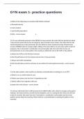 GYN exam 1- practice questions And Answers Well Detailed And 100&percnt; Explained Answers&period;
