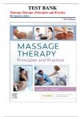 Test Bank for Massage Therapy&colon; Principles and Practice&comma; 7th Edition by Susan G&period; Salvo &vert;All chapters covered&vert;