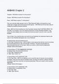 AMB400 Chapter 2 Exams Questions and Answers