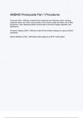 AMB400 Prerequisite Part 1 Procedures 