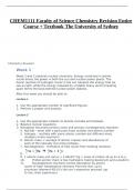 CHEM1111 Faculty of Science Chemistry Revision Entire Course &plus; Textbook The University of Sydney