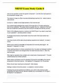 NRFSP Exam Study Guide 8  latest questions and answers&vert;100&percnt; verified correct answers