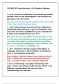 NR326&sol; NR 326 Chamberlain College Of Nursing -NR 326 CMS Exam Questions With Complete Solutions&period;
