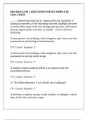 MIS 416 EXAM 2 QUESTIONS WITH COMPLETE SOLUTIONS