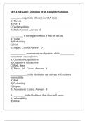 MIS 416 Exam 1 Questions With Complete Solutions