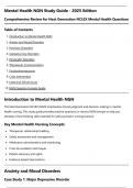 HESI Mental Health NGN Study Guide &ndash; 2025&sol;2026 Edition &vert; Comprehensive Review for Next Generation NCLEX Mental Health Questions
