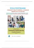 Community Health Nursing A Canadian Perspective 6e Aliyah Dosani&comma; Josephine Etowa&comma; Cheryl van Daalen-Smith Test Bank All Chapters by experts&period;