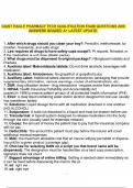 GIANT EAGLE PHARMACY TECH QUALIFICATION EXAM QUESTIONS AND ANSWERS GRADED A&plus; LATEST UPDATE&period;
