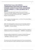 MLPAO MLA&sol;T Exam 2025 UPDATE&vert; COMPREHENSIVE QUESTIONS AND VERIFIED ANSWERS &lpar;COMPLETE SOLUTIONS&rpar; GUARANTEED SUCCESS &vert;GRADE A&plus;&excl;&excl; &lpar;100&percnt; ACCURATE&rpar; GET IT RIGHT&excl;&excl;