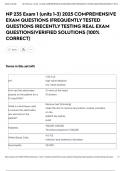 NP 235 Exam 1 &lpar;units 1-3&rpar; 2025 COMPREHENSIVE EXAM QUESTIONS &vert;FREQUENTLY TESTED QUESTIONS &vert;RECENTLY TESTING REAL EXAM QUESTIONS&vert;VERIFIED SOLUTIONS &lpar;100&percnt; CORRECT&rpar;