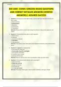 BIO 1500 - EXAM 2 &lpar;MIZZOU-BUSH&rpar; QUESTIONS AND CORRECT DETAILED ANSWERS &lpar;VERIFIED ANSWERS&rpar; &vert; ASSURED SUCCESS