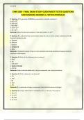 CHM 1020 - FINAL EXAM STUDY GUIDE MOST TESTED QUESTIONS AND ANSWERS GRADED A&plus; WITH RATIONALES