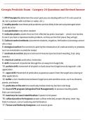  Georgia Pesticide Exam &ndash; Category 24 &lpar;Ornamental & Turf&rpar; Questions with Revised Answers &ndash; Licensing Study Material