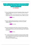 NR 509 - NR509 Advanced Physical Assessment FINAL  Exam 2025-2026&period; Questions with correct and Verified  Answers&period; Chamberlain&period;   A&plus; GRADED&period;