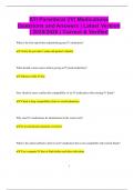 ATI Parenteral &lpar;IV&rpar; Medications  Questions and Answers &vert; Latest Version  &vert; 2025&sol;2026 &vert; Correct & Verified