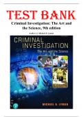  Test Bank for Criminal Investigation The Art and the Science 9th Edition By Michael D&period; Lyman&comma; Chapters 1-19