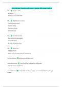 MCB 2010 Exam 2 Questions with Complete Solutions 100&percnt; Solved&vert; Grade A&plus;