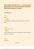 Final Exam NU 664 Set 1 &sol; Actual Exam Questions and Correct Answers &lpar;Verified&comma; Detailed Answers&rpar; A Grade&period; 