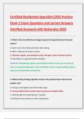 Certified Residential Specialist &lpar;CRS&rpar; Practice  Exam 1 Exam Questions and correct Answers  &lpar;Verified Answers&rpar; with Rationales 2025