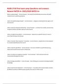 NURS 2710 final exam prep Questions and answers Newest RATED A&plus; 2025&sol;2026 RATED A&plus;
