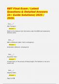 RBT Final Exam &sol; Latest Questions & Detailed Answers &lpar;A&plus; Guide Solutions&rpar; 2025 &sol; 2026&period;