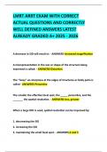 LMRT ARRT EXAM WITH CORRECT ACTUAL QUESTIONS AND CORRECTLY WELL DEFINED ANSWERS LATEST ALREADY GRADED A&plus; 2025 - 2026