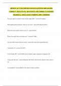 MPOETC ACT 120 CERTIFICATION EXAM WITH 100&percnt; RATED CORRECT  REAL EXAM   QUESTIONS AND CORRECT ANSWERS&vert; GRADED A&plus; &vert;2025 LATEST VERSION &vert; 100&percnt; VERIFIED