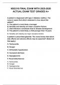NSG318 FINAL EXAM WITH 2025-2026 ACTUAL EXAM TEST GRADED A&plus;