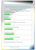 Spaatz Aerospace Practice Quiz Questions  with  Correct Answers  for Specific Exam Mail  supergrades12&commat;gmail&period;com