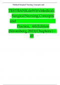 Test Bank For Dewits Medical Surgical Nursing Concepts and Practice 4th Edition by Holly Stromberg &vert; Chapter 1 &ndash; 48&comma; Latest Edition&vert;&comma;&comma;&comma;Alpha