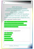 SPEX 209 EXAM  GUIDE&sol;COMPREHENSIVE GUIDE&sol;  OTAGO UNIVERSITY 2025 QUESTIONS  WITH 100&percnt; CORRECT  ANSWERS&sol;NEWEST UPDATE Questions  with  Correct Answers  for Specific  Exam Mail supergrades12&commat;gmail&period;com