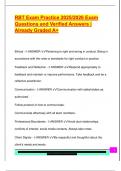 RBT EXAM COMPLETE PACKAGE DEAL