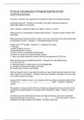 FITOUR ADVANCED FITNESS INSTRUCTOR CERTIFICATION