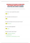 Arkansas State Board of Embalmers and Funeral Directors &ndash; LRR Exam 2025 &vert; Complete Questions and Correct Answers
