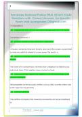 Tennessee National Portion REAL ESTATE EXAM  Questions with  Correct Answers  for Specific  Exam Mail supergrades12&commat;gmail&period;com