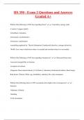 HS 350 - Exam 2 Questions and Answers  Graded A&plus;