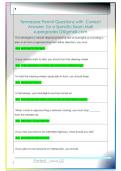 Tennessee Permit Questions with  Correct  Answers  for a Specific Exam Mail  supergrades12&commat;gmail&period;com