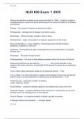 NUR 606 Exam 1 2025