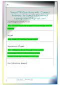 Texas PPR Questions with  Correct  Answers  for Specific Exam Mail  supergrades12&commat;gmail&period;com