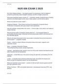 NUR 606 EXAM 2 2025 