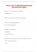 HVAC - EPA Certification Questions and  Answers&vert;Latest Update