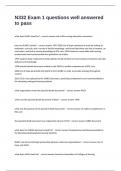 N332 Exam 1 questions well answered to pass