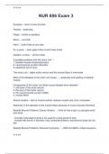 NUR 606 Exam 3 
