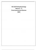 SCI 225 Patho &lpar;Week 9 - 11&rpar; - Final Assessment Review - Nightingale 2025