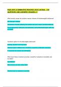 PAEA EOC & SUMMATIVE PRACTICE 2025&vert;ACTUAL  168 QUESTIONS AND ANSWERS&vert;GRADED A&plus;