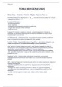 FEMA 800 EXAM 2025 