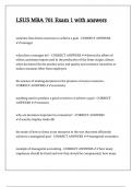 LSUS MBA 701 Exam 1 with answers