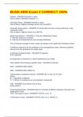 BUSN 4000 Exam 2 CORRECT 100&percnt;