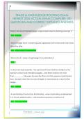 TRADE & KNOWLEDGE ROOFING EXAM  NEWEST 2025 ACTUAL EXAM COMPLETE 100  QUESTIONS AND CORRECT DETAILED ANSWERS  