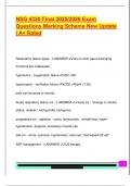 NSG 4330 Final 2025&sol;2026 Exam  Questions Marking Scheme New Update  &vert; A&plus; Rated
